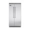Viking - Professional 5 Series Quiet Cool 25.3 Cu. Ft. Side-by-Side Built-In Refrigerator - Stainless Steel-Front_Standard 
