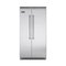 Viking - Professional 5 Series Quiet Cool 25.3 Cu. Ft. Side-by-Side Built-In Refrigerator - Stainless Steel-Front_Standard