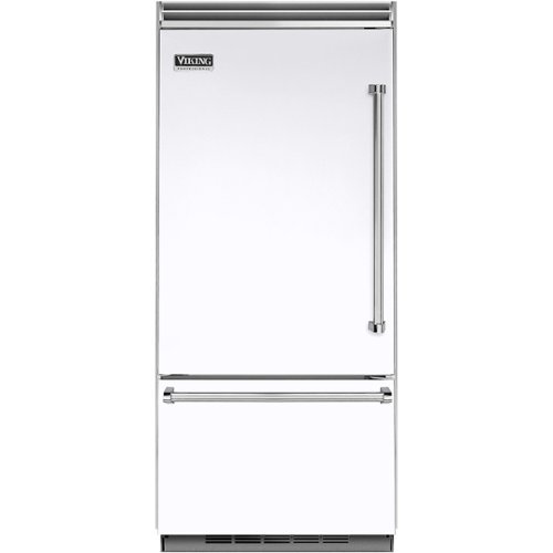 Viking - Professional 5 Series Quiet Cool 20.4 Cu. Ft. Bottom-Freezer Built-In Refrigerator - White
