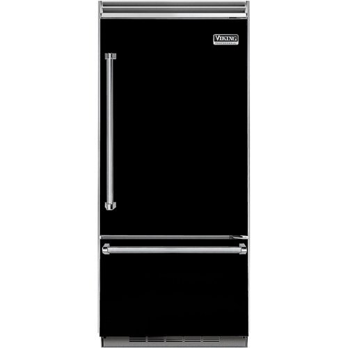Viking - Professional 5 Series Quiet Cool 20.4 Cu. Ft. Bottom-Freezer Built-In Refrigerator - Black