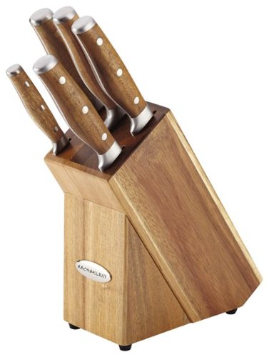 Rachael Ray - Cucina 6-Piece Knife Set - Silver/Brown-Angle_Standard 