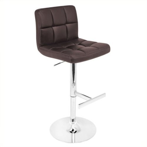 LumiSource - Lager Bar Stool - Brown-Front_Standard 