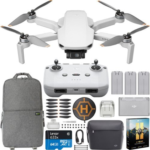 DJI - Mini 4K Drone Quadcopter Fly More Combo + RC-N1 Remote & Extended Warranty Bundle-Front_Standard 