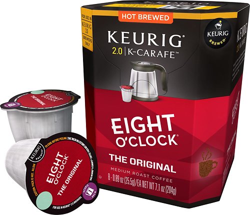  Keurig - Eight O'clock Coffee the Original K-Carafe Pods (8-Pack) - Multi