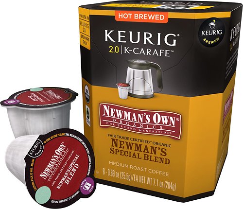  Keurig - Newman's Own Special Blend K-Carafe Pods (8-Pack) - Multi