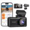 WOLFBOX - STARVIS 2 Night Vision, 2.5K+1080P Car Dash Cam, 64GB Card, 5.8GHz WiFi, GPS, Voice Control, Touch Screen - Black-Front_Standard
