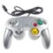 Kitcheniva - Wired Controller Gamepad For Nintendo GameCube GC & Wii U Console - Silver-Front_Standard