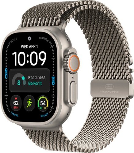 Apple Watch Ultra 4 (GPS + Cellular) 49mm Titanium Case with Natural Titanium Milanese Loop - S - Natural - (2026)
