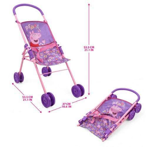 509 Crew Peppa Pig: Stroll n' Feed 8 Piece Set - Purple, Pink, Flowers WORLDWIDE DELIVERY