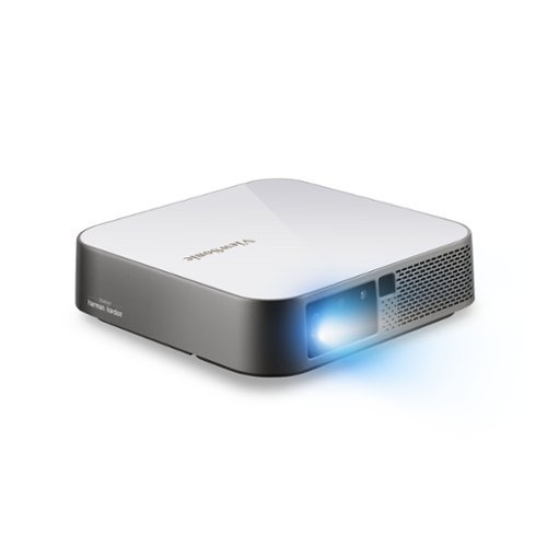 ViewSonic - M2e Portable Smart DLP LED Projector - Silver-Front_Standard 