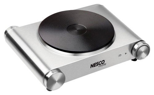 Nesco - 1500W Single Electric Ceramic Burner - Silver
