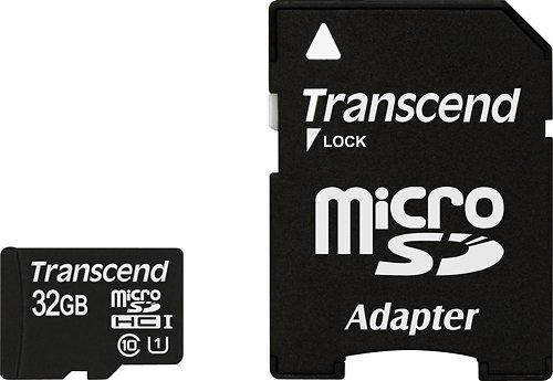  Transcend - 32GB microSDHC UHS-I Class 10 Memory Card