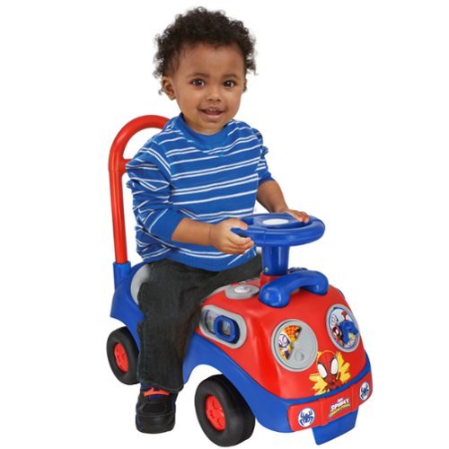 Kiddieland Amazing Spidey My First Activity Ride-on W/ Lights & Sounds GLOBAL SHIPPING