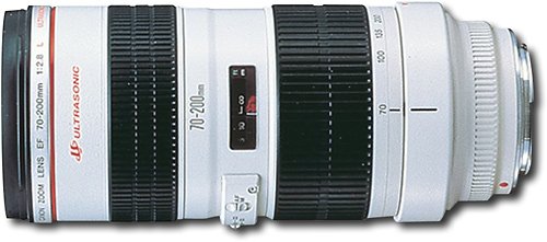  Canon - EF 70-200mm f/2.8L USM Telephoto Zoom Lens - White