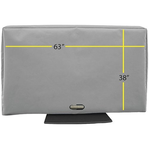 Solaire - Outdoor TV Cover for Most Flat-Screen TVs Up to 70" - Neutral Gray