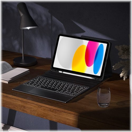 SaharaCase Navigate Series Keyboard Folio Case with Track Pad for Apple iPad 11'' (A16) and 10.9 (10th Gen) - Black SHOP ONLINE