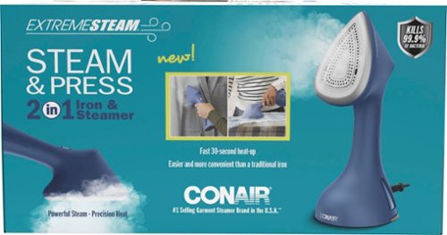 ExtremeSteam Conair Steam & Press 2-in-1 Iron & Steamer - Blue-Alt_View_Standard_38 