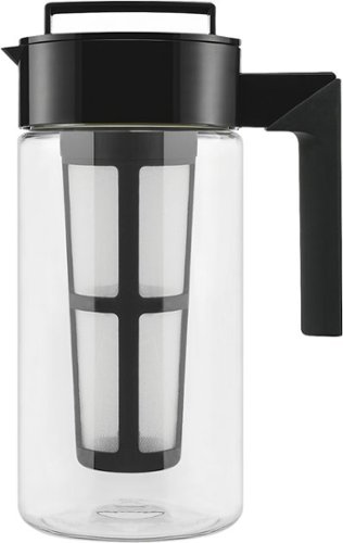  Takeya - 4-Cup Cold-Brew Coffee Maker - Black/Clear