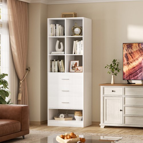 Aheaplus 23.6'' Freestanding Closet Organizer System with 3