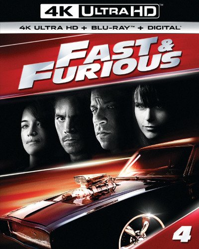 Fast &amp; Furious [Includes Digital Copy] [4K Ultra HD Blu-ray/Blu-ray] [2009]