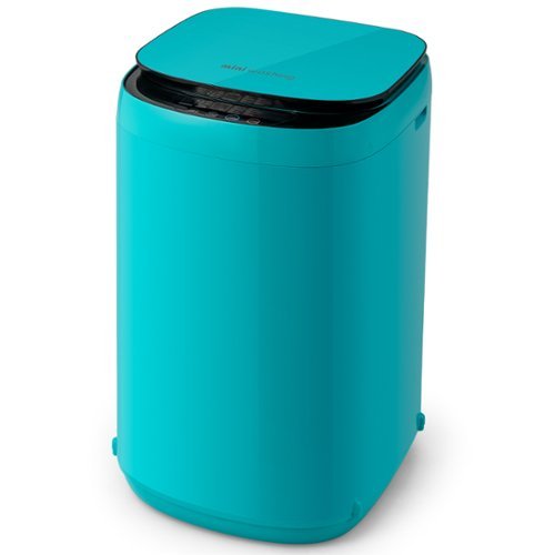 Costway - 7.7 lb. Full Automatic Washing Machine 0.78 Cu. Ft. Compact Washer and Spinner Combo - Turquoise