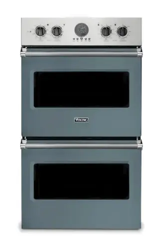 Front. Viking - 30" Viking Professional 5 Series Built-In Double Electric Convection Wall Oven - November Sky - November Sky.
