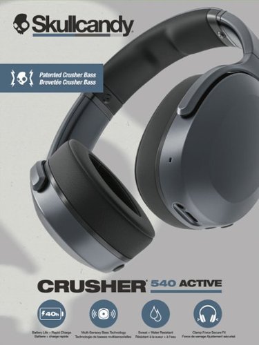 Skullcandy Crusher 540 Active Wireless Over Ear Headphones Coal