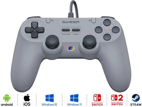 GameSir Tegenaria Lite Wired Game Controller, Switch, Switch 2, Android, iOS, PC, Steam, Hall Effect Sticks, Mappable Buttons - Gray INTERNATIONAL SHIPPING