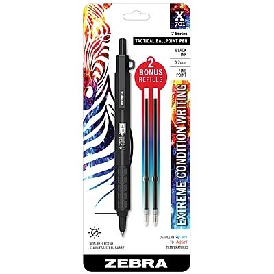 Zebra - X-701 RT BP Tactical Ballpoint Pen, Ink (29811) - Black