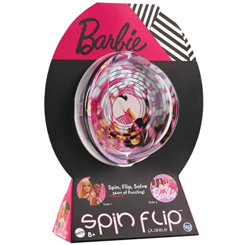 TCG Toys Spin Flip Puzzle: Barbie Glam Girls - 12 Rings - 2-In-1: Double-Sided Puzzle,8+ GLOBAL SHIPPING