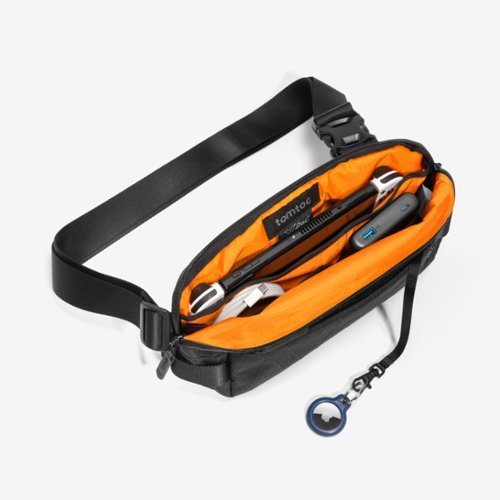 tomtoc Explorer-T21 X-Pac Sling Bag, Compact EDC Crossbody Bag Minimalist Sling Pack Daypack for Travel, Water-Resistant - Black WORLDWIDE DELIVERY