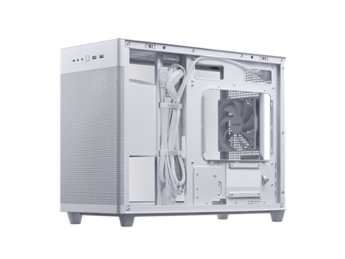 ASUS Prime AP201 White MicroATX Tempered Glass, 338mm GPU, 360mm