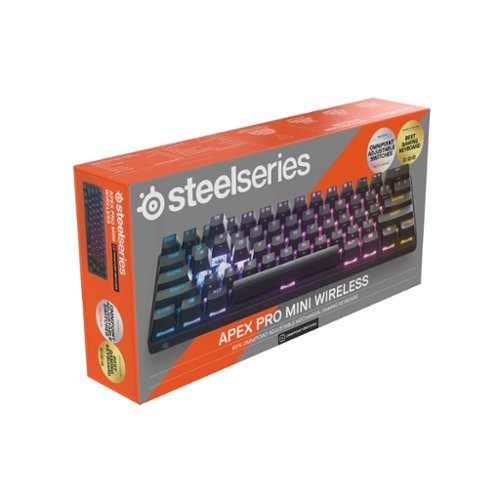 SteelSeries Apex Pro Mini 60% V2 Wireless Mechanical OmniPoint Adjustable HyperMagnetic Gaming Keyboard with Rapid Tap - Black BUY IN DUBAI