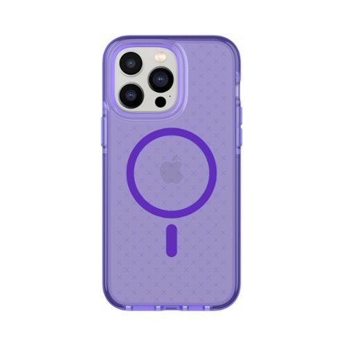 Tech21 - EvoCheck Case with MagSafe for Apple iPhone 14 Pro Max - Wondrous Purple-Front_Standard 
