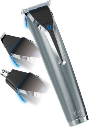 Wahl Stainless Steel LI Trimmer - 09898 - Silver - Stainless Steel WORLDWIDE DELIVERY