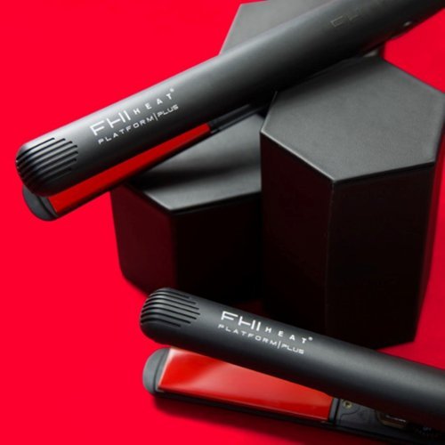 FHI Heat Platform Plus Curve Ceramic Pro Styler Flat Iron 1 - for Smoothing and Strightening, All Hair Types - Black WORLDWIDE DELIVERY