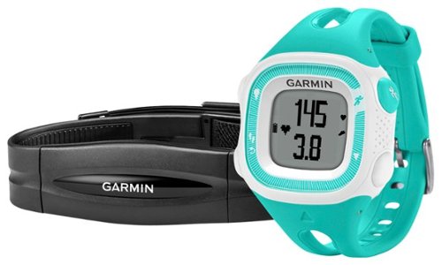 Garmin - Forerunner 15 GPS Watch (Small) - Teal/White-Front_Standard 