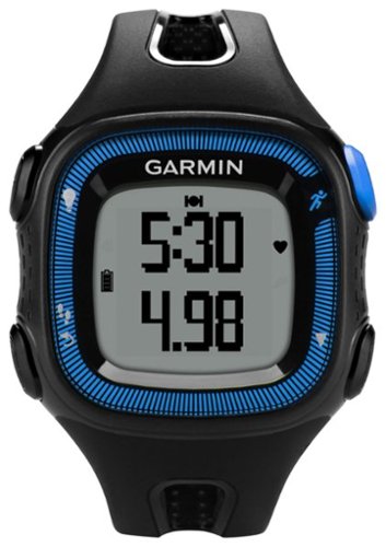 Garmin - Forerunner 15 GPS Watch (Large) - Black/Blue