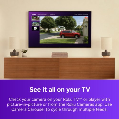 Roku Battery Camera for Easy Home Monitoring – 1080p HD, Rechargeable, Weather-Resistant, Spotlight, Wi-Fi 6 - White HOW TO BUY