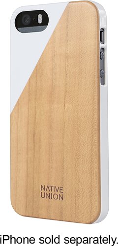  Native Union - CLIC Wooden Case for Apple® iPhone® 5 and 5s - White