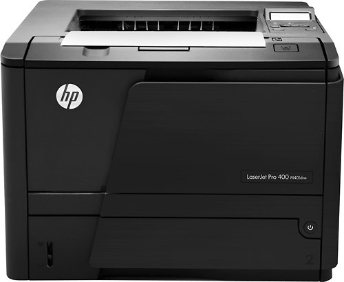  HP - LaserJet Pro M401dne Black-and-White Printer - Black