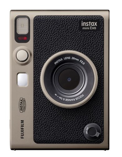 Fujifilm - INSTAX MINI EVO Instant Film Camera Bundle - Titanium Gold