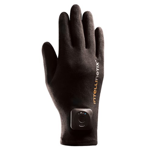 BROWNMED - Vibration Therapy Glove Intellinetix Left and Right Hand Small - Black-Front_Standard