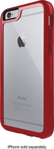  OtterBox - Symmetry Series Hard Shell Case for Apple® iPhone® 6 and 6s - Clear/Red