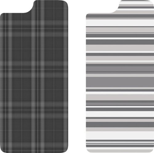 OtterBox - Symmetry Series Inserts for Apple® iPhone® 6 and 6s (2-Count) - Gray Plaid/Gray Stripe-Front_Standard 