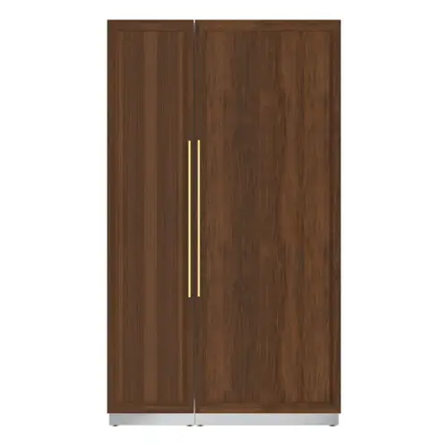 Front. Koolmore - Panel Ready Column Refrigerator and Freezer, 30" Refrigerator and 18" Freezer - White.
