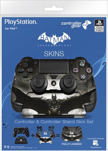  Controller Gear - Batman: Arkham Knight Controller and Controller Stand Skin Set for PlayStation 4 - Multi