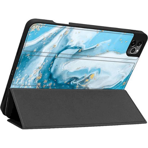 SaharaCase Folio Case for Apple iPad Pro 12.9 (4th, 5th, and 6th Gen 2020-2022) - Blue Marble GLOBAL SHIPPING