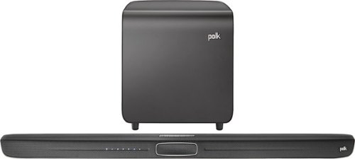  Polk Audio - MagniFi Soundbar System with 7&quot; Wireless Active Subwoofer - Dark Gray