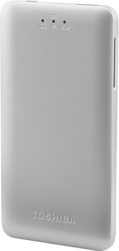  Toshiba - Canvio AeroMobile 128GB External Wireless LAN and USB 3.0 Portable Solid State Drive - Light Gold